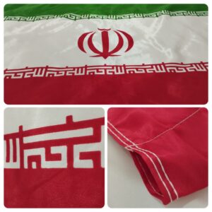 پرچم ساتن ایران سایز متوسط 120 در 70سانتی‌متر